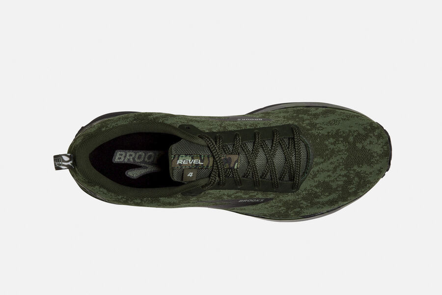 Brooks Running Shoes - Revel 4 Road Mens - Olive - RMG-624537